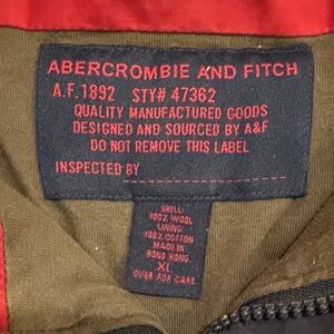 Abercrombie & Fitch Y2K Navy Wool 1/4 Zip